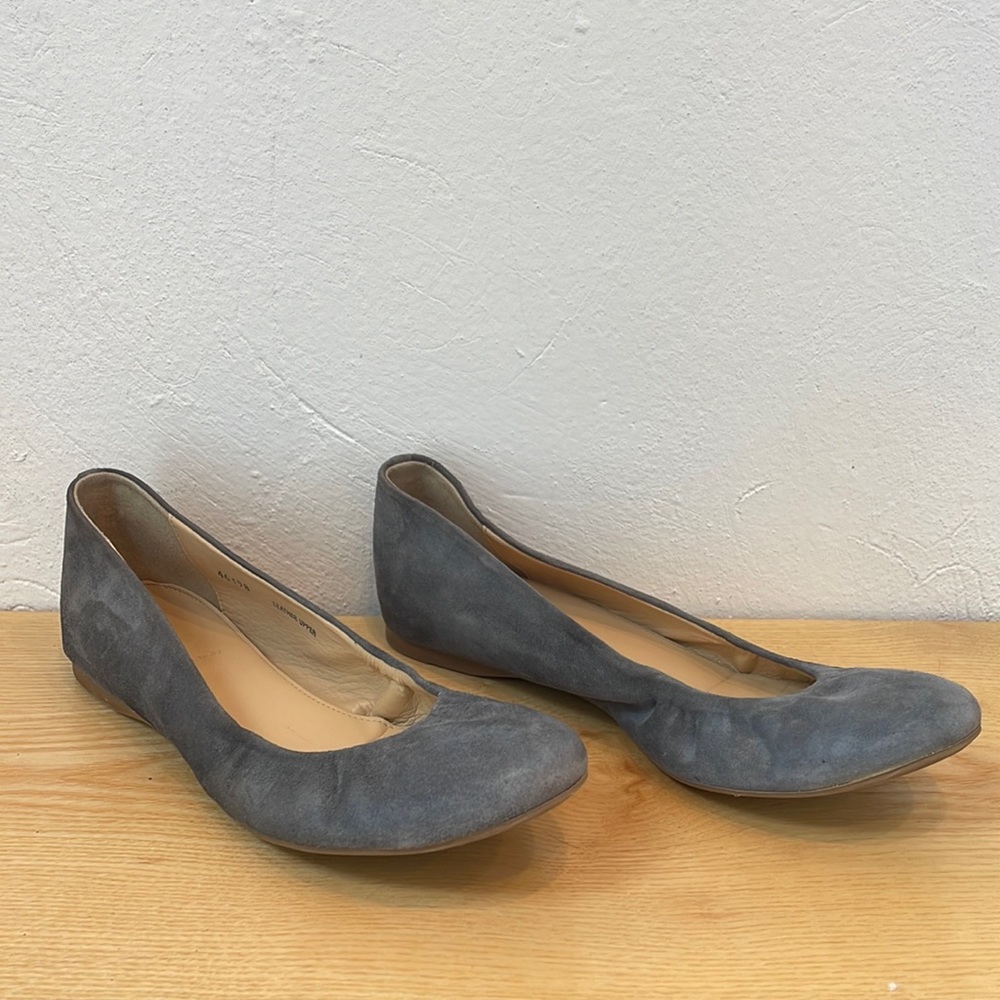J. Crew gray suede flats SZ 9